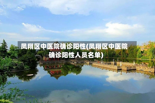 凤翔区中医院确诊阳性(凤翔区中医院确诊阳性人员名单)-第2张图片