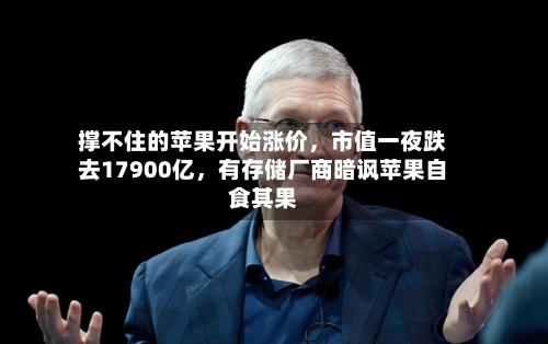 撑不住的苹果开始涨价，市值一夜跌去17900亿，有存储厂商暗讽苹果自食其果