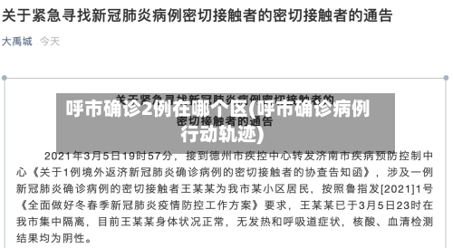 呼市确诊2例在哪个区(呼市确诊病例行动轨迹)-第2张图片
