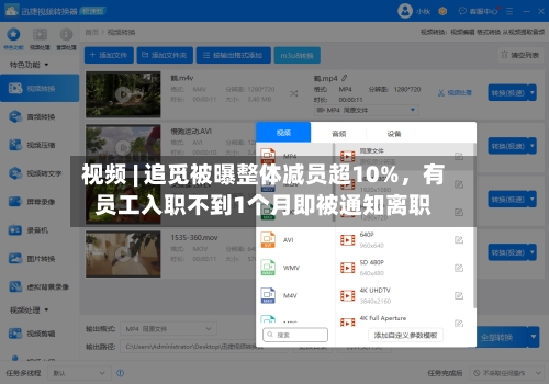 视频 | 追觅被曝整体减员超10%，有员工入职不到1个月即被通知离职-第2张图片
