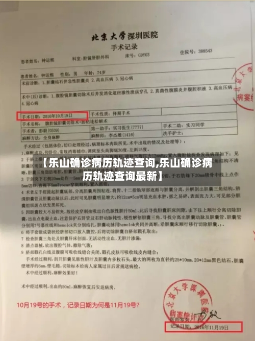 【乐山确诊病历轨迹查询,乐山确诊病历轨迹查询最新】