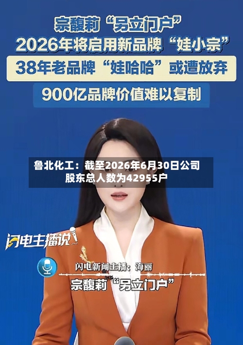 鲁北化工：截至2026年6月30日公司股东总人数为42955户-第2张图片