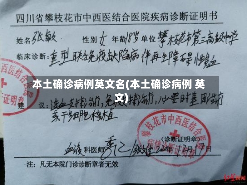 本土确诊病例英文名(本土确诊病例 英文)