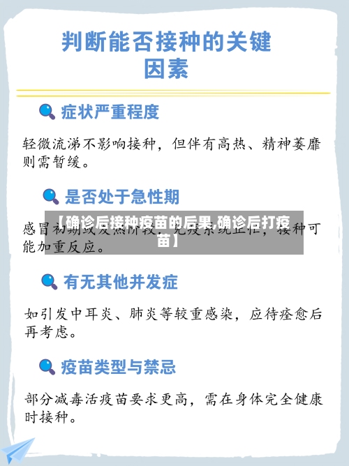 【确诊后接种疫苗的后果,确诊后打疫苗】-第2张图片