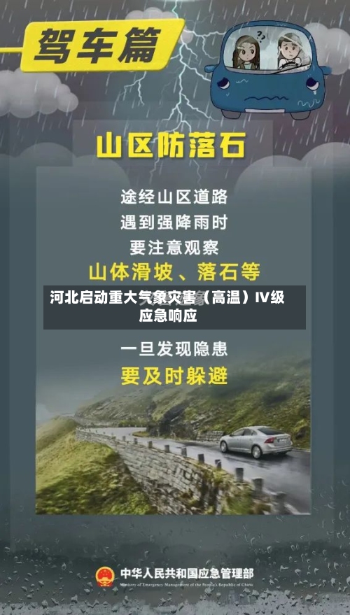 河北启动重大气象灾害（高温）Ⅳ级应急响应