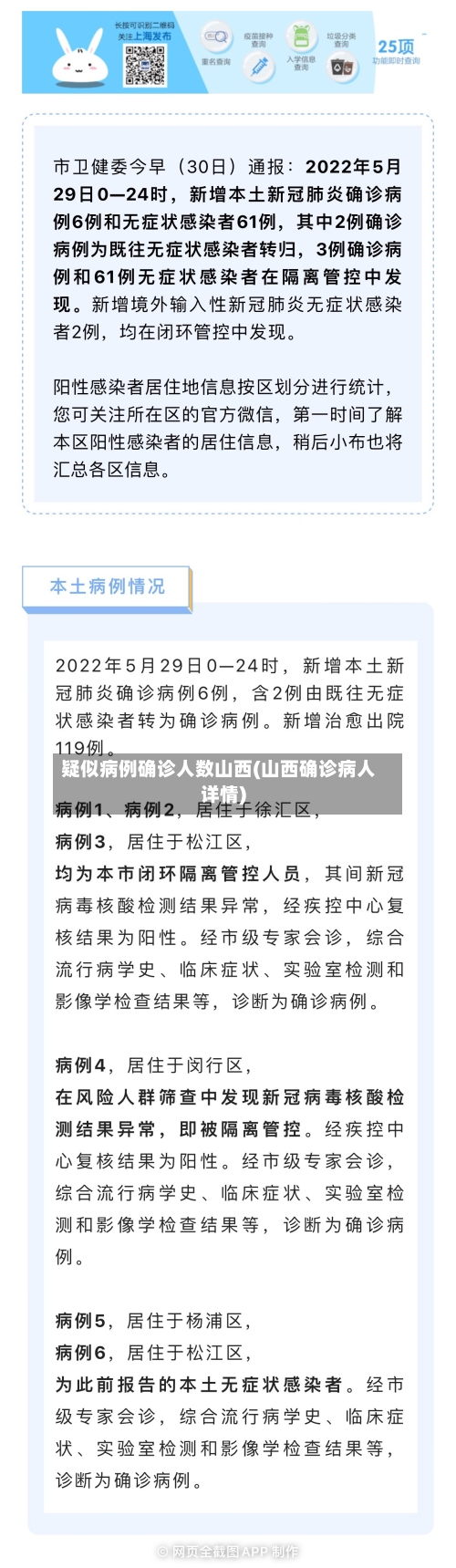 疑似病例确诊人数山西(山西确诊病人详情)