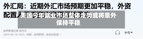 美国今年就业市场整体走势或将意外保持平稳-第2张图片