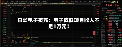 日盈电子披露:电子皮肤项目收入不足1万元!-第3张图片