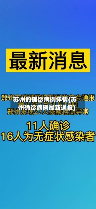 苏州的确诊病例详情(苏州确诊病例最新通报)