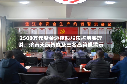 2500万元资金遭控股股东占用买理财，济南天辰智能及三名高管遭警示-第3张图片