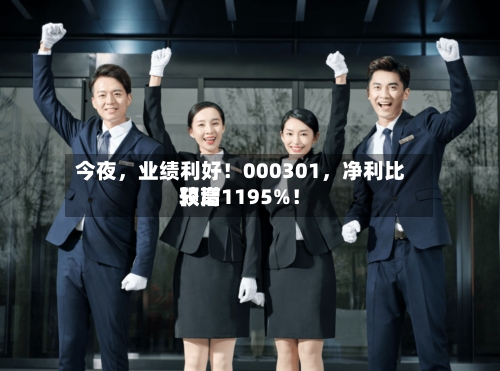 今夜，业绩利好！000301	，净利比较高预增1195%！-第3张图片