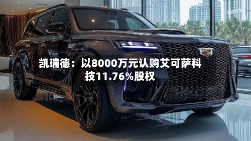凯瑞德：以8000万元认购艾可萨科技11.76%股权-第3张图片