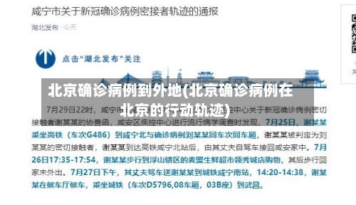 北京确诊病例到外地(北京确诊病例在北京的行动轨迹)-第3张图片