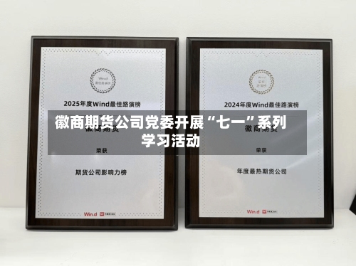 徽商期货公司党委开展“七一	”系列学习活动-第1张图片