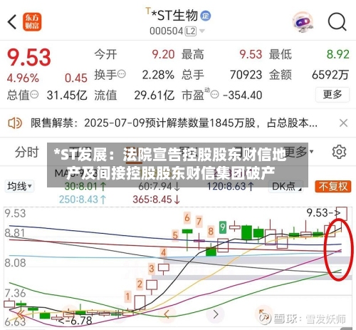 *ST发展：法院宣告控股股东财信地产及间接控股股东财信集团破产-第2张图片