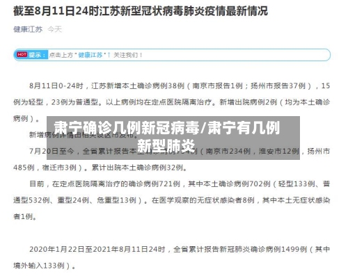 肃宁确诊几例新冠病毒/肃宁有几例新型肺炎