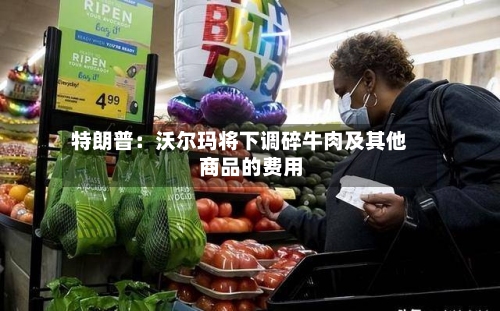 特朗普:沃尔玛将下调碎牛肉及其他商品的费用
-第3张图片